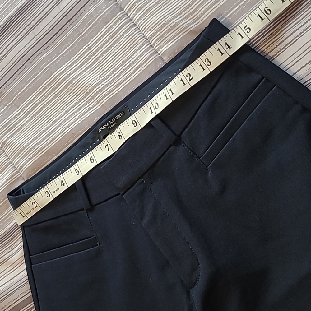Banana Republic Sloan Pants Wmn 6L Long Navy Blue Career Business Office - Picture 13 of 16